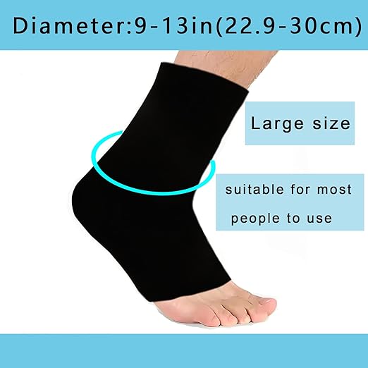 Ankle Ice Pack for Swelling, Reusable Ankle Ice Pack for Ankle Sprains, Cold Therapy Sock Compression, Relieve Plantar Fasciitis, Achilles Tendonitis, Sore Feet and Heels