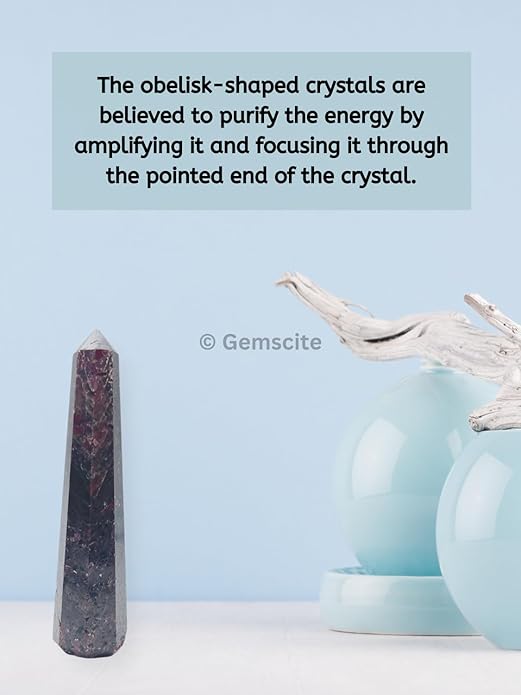 WholesaleGemShop 3 Inch Gemstones Obelisk Tower Jumbo Facet Aura Rock Crystal Natural Polished Earth Wand Spirit