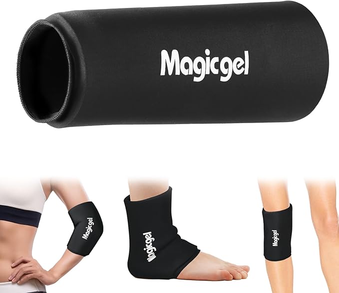 Magic Gel Elbow Ice Pack Wrap – Reusable Knee and Arm Sleeve - Hot & Cold Freeze Therapy Wrap for Targeted Areas – Compact Compression Fit for Knees, Calf, Joints, Tennis