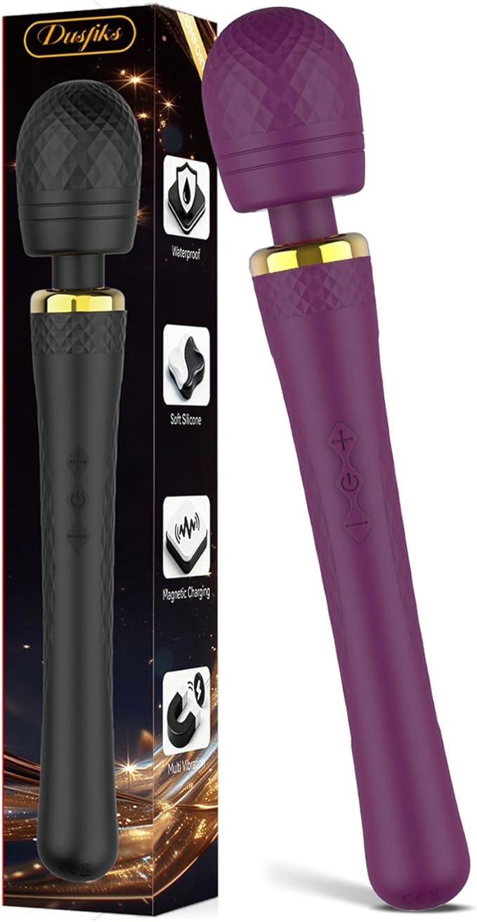 Personal Wand Massager Handheld Cordless Massager Travel-Quiet-Waterproof, USB Rechargeable,Perfect Back Legs Hand Pains and Sports