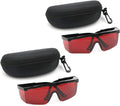 2 SET Goggles Laser Safety Glasses 190nm to 540nm Laser protective eyewear With Velvet Box (2pcs Red)