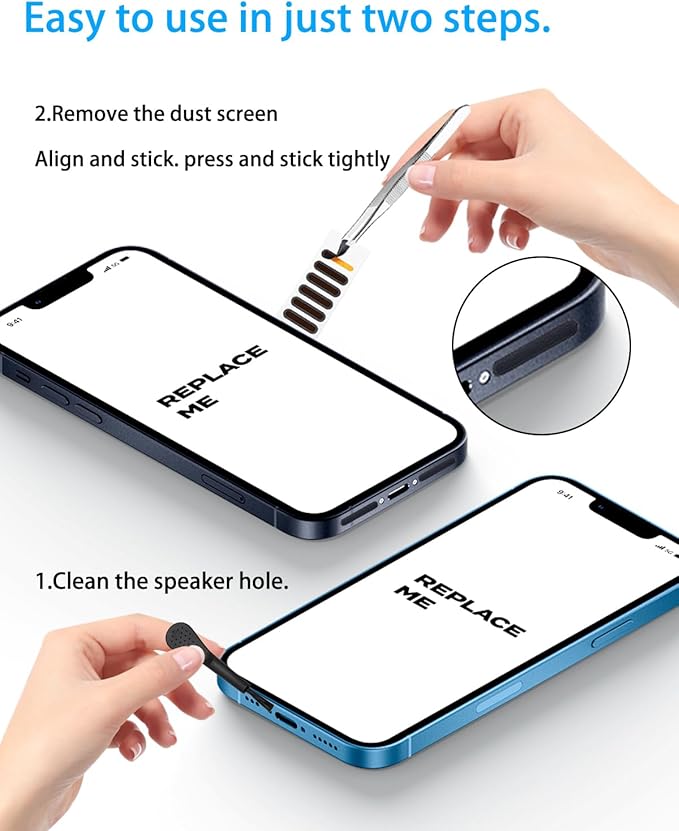 Mobile Phone Dustproof Net Stickers Speaker Mesh Anti Dust Proof Adhesive Sticker Universal Protect Trumpet Accessories Gift With Tweezers and Cleaning Brush