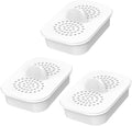 3 Pack NFP-100 Replacement Filter for All Nakii Pitcher Filtration System, Compatible with Nakii NFP-100, Reduces PFOA/PFOS, Chlorine, Last Up to 3 Months or 150 Gallons, White