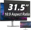31.5 Inch Privacy Screen for Computer Monitor, 16:9 Anti-Spy Filter for Laptop & PC Display, Blue Light Blocking Anti-Glare Reversible Protector Film, Easy Slide-Mount Installation (31.5 Inch Widescreen(16:09))