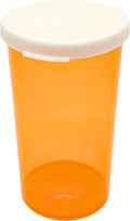 Five Star Supplies Snap Cap Plastic Pill Bottles - Easy Open Snap Cap - Pill Container Prescription Vial (Amber, 40 DRAM 190 ct.)