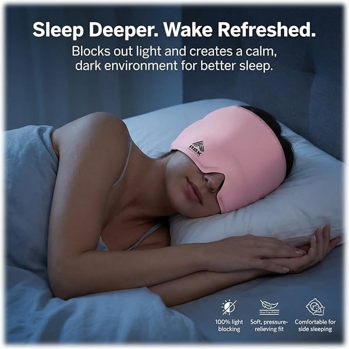 RBX Migraine Relief Cap Hot and Cold Headache Relief Cap Gel Mask, Hangover Headache Relief
