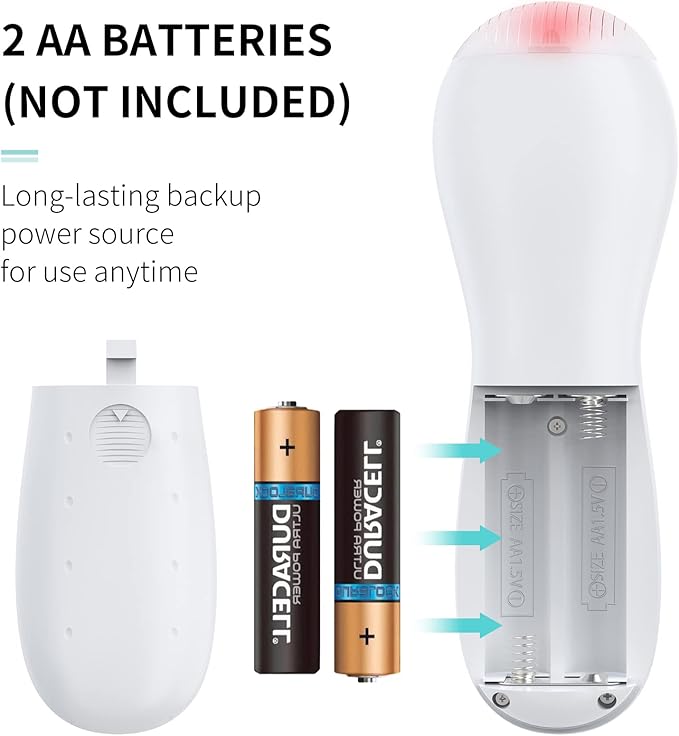 Uniclife Mini Penguin Massager Portable Handheld White Vibrator Wand for Face Neck Shoulder Back Arm Leg Relief and Recovery, Battery Operated (Not Included)