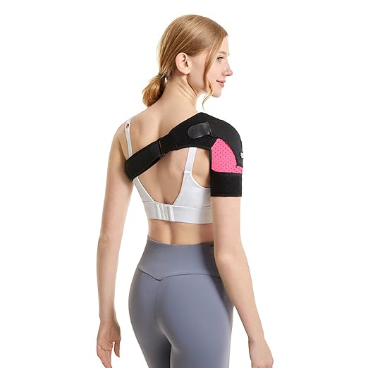 Shoulder Support Brace Rotator Cuff Pack Wrap Hot/Cold Ice Gel Pack Shoulder Heating Pad Shoulder Sling Ice Bag for Injuries Sprains Fractures Adjustable Compression Sleeve