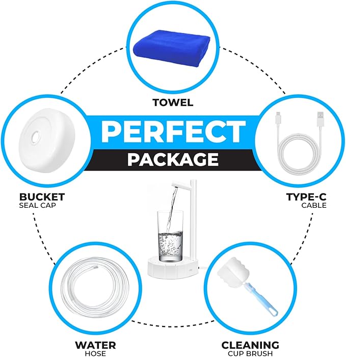 Desktop Water Bottle Dispenser for 5 Gallon Bottle,Smart Table Water Dispense Water Jug Dispenser Bedside Water Dispenser,Electric Water Dispenser Used for Home and Office （White）