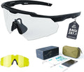 Shooting Glasses Anti Fog with High Definition Lenses, ANSI Z87.1 Certified Tactical Safety Glasses for Men Women