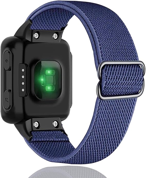 Compatible with Garmin Forerunner 35/30 Band, Nylon Elastic Solo Loop Women Men,Adjustable Replacement Watch Strap for Garmin Forerunner 35 Sport Watchband for SmartWatch