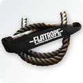 Patented FLATROPE 5lb Weighted Jump Rope, Heavy Flat-Mesh Design to Reduce Ankle Injury, Adjustable Strength-Training Rope for Muscle Building, Conditioning & HIIT, Home Gym Fitness Equipment for CrossFit, HYROX, Spartan, DEKA Athletes