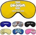Personalized Eye Mask for Sleep, Custom Eye Masks for Adult Children Soft Breathable Lightweight, Design Your Own Sleep Masks Effectively Blocking Light,#Gold