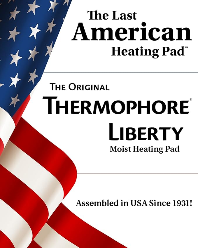 Assembled i - Thermophore Liberty 2 Moist heating pad for arthritis, back, neck, shoulder pain & cramps relief - Electric, 3 Temperature Settings with auto shut off, and specialty cover, Med 14" x 14"