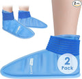 ComfiTECH Foot Ice Pack Wrap for Feet, Cooling Boot for Ankle, Cold Heel Pad for Plantar, Medium