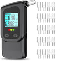 Breathalyzer, LCD Digital Alcohol Tester with 20 Mouthpieces - Portable & Easy to Use for Personal, Home, and Party Safety High Accuracy Breath