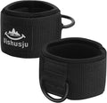 Ankle Wrist Cuffs Neoprene Padded Straps D-Ring Glute Kickback for Cable Machines Legs Exercise Adjustable Fitness