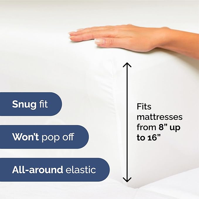 Hotel Luxury Durable Bed Sheets - Full Size 4 Piece Sheet Set - Extra Soft, Breathable & Cooling - Deep Pockets, Easy-Fit & Wrinkle-Free - Antique White Oeko-Tex