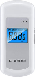 Ketone Breath Analyzer Professional Rechargeablel Ketone Breath Meter Portable Digita Ketone Breath Tester with 10 Replaceable Mouthpieces for Ketogenic Diet Testing with 10 Mouthpieces