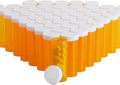 Juvale 6 Dram Empty Pill Bottles with Caps - Durable Plastic Vials - Easy-Open Caps for Travel Pill Bottles - Versatile Medicine Containers for Supplements - 50 Pack, 6 Dram, Orange