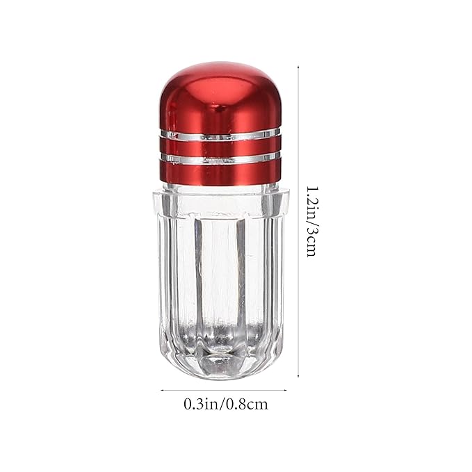 Balacoo 50pcs Mini Pill Case Powder Bottle Container Clear Container Storage Jars Empty Medicine Pill Fake Capsule Container Transparent Container Sealed Jar Solid Capsule Bottle