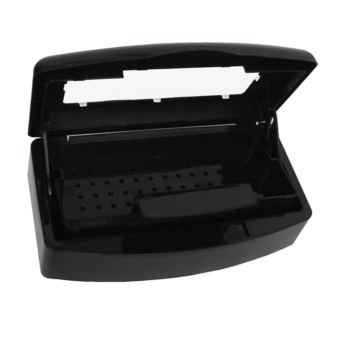 Nail Tool Sterilizer Box, Plastic Sterilization Tray for Tweezer, Eyelash Extensions, Hair Salon, Spa, Nail Implement