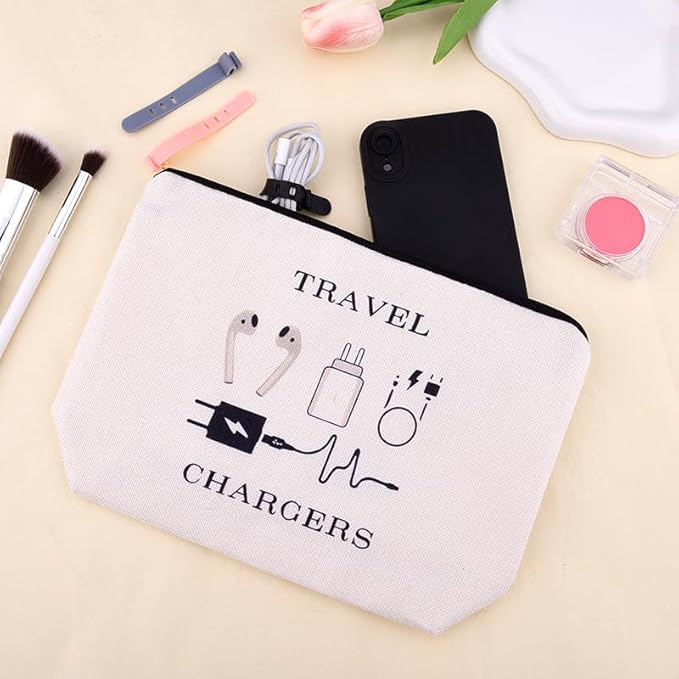 Elastic Silicone Cable Straps Cord Organizer Anti Loss Charging Cable Organizer Bag Pouch Travel Data Cable Protector Cover Charge Cord Tie Wraps Protection Portable Earphone Plug Charger Storage Bag