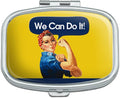 Rosie The Riveter Poster World War II Rectangle Pill Case Trinket Gift Box
