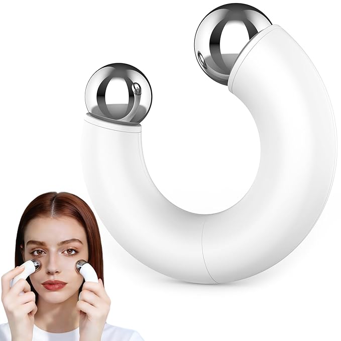 Ice Roller for Face and Eye, Magnetic Ice Globes for Wrinkles, Lifting, Depuff Face, Cold Facial Roller, Self Skin Care Cooling Items for Women