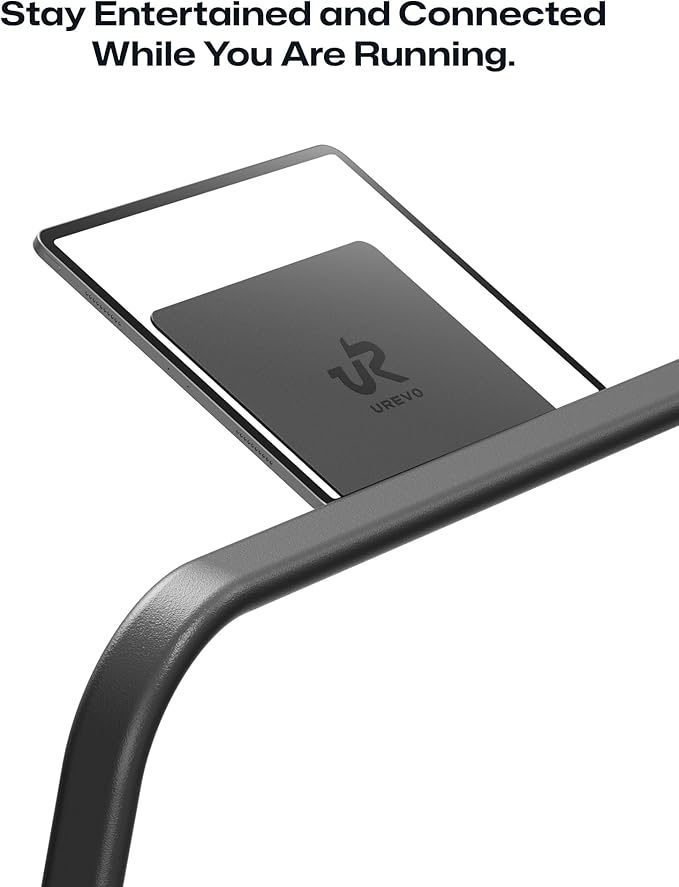 UREVO Walking Pad Handle Bar Only, Universal Compatible for Walking Pads 23.6'' Wide, Transform WalkingPad Into a Treadmill in Seconds, Easy Moving with Wheels, Quick Assembly, Sturdy Design, Black