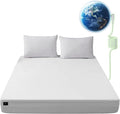 Grounding Sheets Queen,12% Pure Silver,Grounded Bed Sheet,Grounding Fitted Sheet with Deep Pockets,Improved Sleep,Earth Connecting Bedding (Beige,Queen)