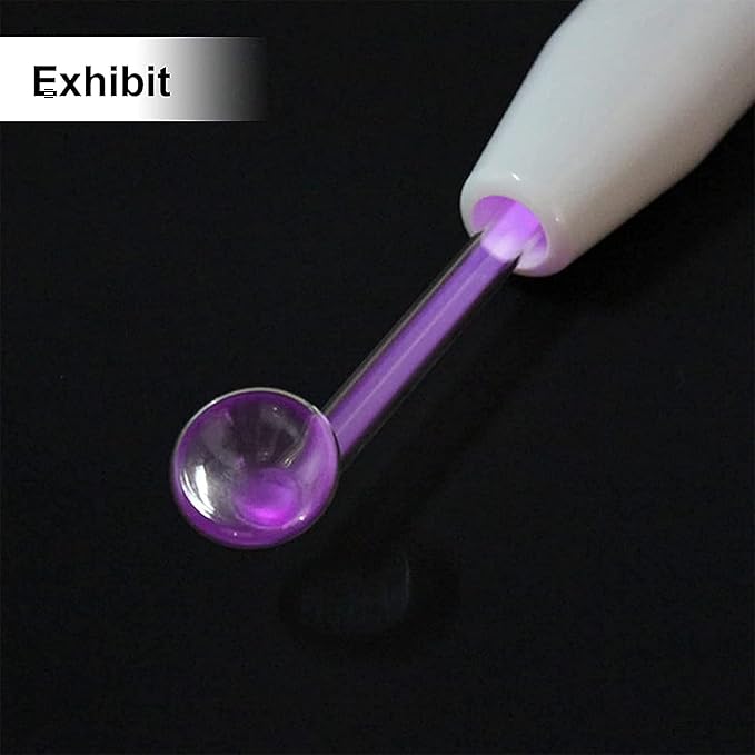 Elitzia Electrode Wand Glass Tube Purple Handheld Spare Parts 4Pcs ETHB01