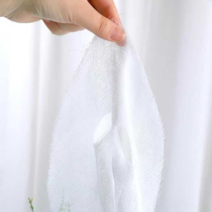 Agatige 100pcs Gauze Facial Mask, Strong Water Absorption Facial Mask Sheet High Frequency Facial Treatments DIY Face Mask for Esthetician Spa Beauty Salons