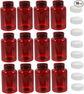 16Pcs Empty Pill Bottles with Caps Travel Friendly Medicine Storage Containers for Organizing Pills and Medications Ideal for Home the Go Use