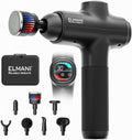 ELMANI Massage Gun for Deep Tissue,30 Speed Levels,2800 RPM,Hot & Cold Massage Head,6 Massage Heads,Quiet Motor,Long Battery Life,Black