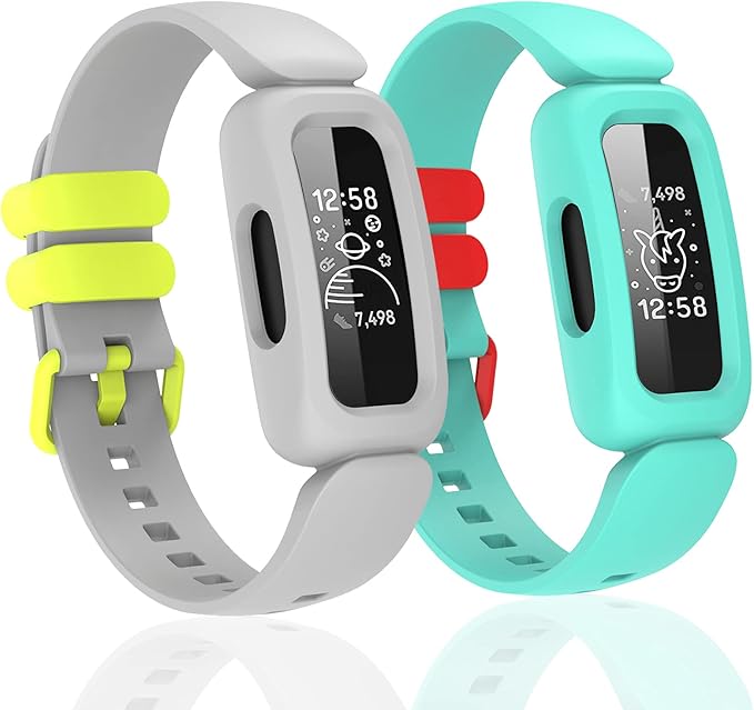 Silicone Bands Compatible with Fitbit Ace 3, Waterproof Soft Replacement Bands for Kids Boys Girls Bracelet Accessories Sports Band