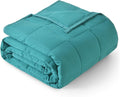 Topblan Weighted Blanket for Adults, Breathable Ultra Soft 15lbs Weighted Blankets Twin Full Size,Warm Heavy Blanket with Glass Beads for Bed Sofa,48 x 72 inches, Green