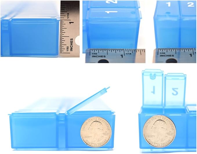 PillThing Monthly Pill Organizer 1 Time a Day, 31 Day Pill Organizer Dispenser with Extra Compartment, Large Daily Pillbox Case for Vitamins, Supplements, Fish Oil
