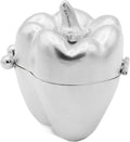 Silver Pepper Shaped Pocket Purse Portable Travel Pill Box & Medicine Organizer (1 Large Compartment)