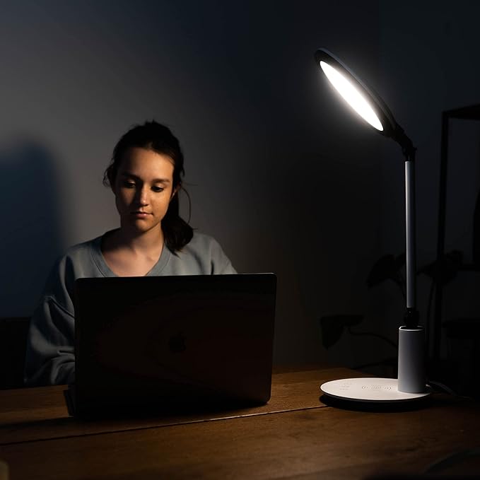 Theralite Halo Light Therapy Lamp Sunlight Lamp - UV Free 10,000 LUX Sun Lamp Therapy Light - Boost Your Spirits and Energy with A Mood Light, Works for Sunlight Deprivation and Boosting Energy