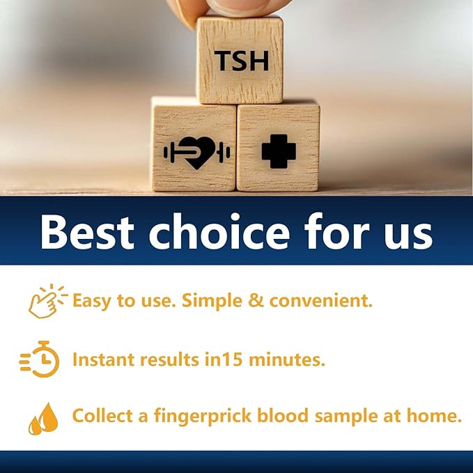 TSH Test Kit at Home, Check Thyroid Stimulating Hormone(TSH) Levels and Get Reliable Results in just 15 Minutes.