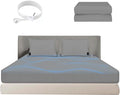 Conductive Grounding Sheet with 15ft Grounding Cord Grounding Fitted Sheet Grounded Mat with 5% Silver + 95% Organic Cotton Fiber for Better Sleep Twin Size (39"x80"x10")