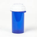 Five Star Supplies Thumb Tab Plastic Pill Bottles - Reversible Cap Easy Open & Child Resistant - Pill Container Prescription Vial - Easy Open/Push N Turn (Blue, 16 DRAM 165 ct.)