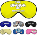 Custom Eye Masks for Sleeping Men Women Kids, Customized Blackout Eye Covers, Personalized Night Blindfolds for Adult Children,#Yellow