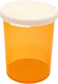 Five Star Supplies Snap Cap Plastic Pill Bottles - Easy Open Snap Cap - Pill Container Prescription Vial (Amber, 30 DRAM 280 ct.)
