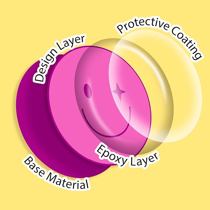BulbaCraft Y2K 3D Stickers for Phone Case Aesthetic — Puffy Cell Phone Stickers — 3D Puffy Decals for Adults, Gifts for Women & Men
