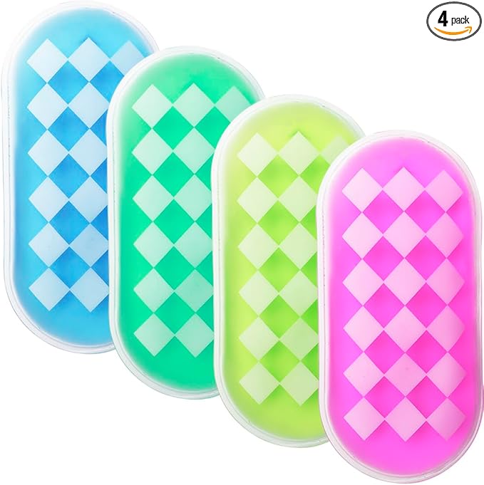 Kids Ice Pack for Boo Boo – 4 Color Cold Packs Cold Compress for Swelling, Bruises & Cuts – Safe Toddler First Aid Ice Pack– Reusable Gel Pack for Sports Injuries & Home Healthcare