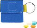 3 Pack Keychain Pill Holder Mini Waterproof Pill Container Organizer Travel Portable Small Pill Pouch Bag for Outdoor Camping Traveling