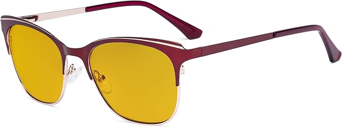 Eyekepper Blue Light Glasses - Square Digital Eyeglasses for Women Blocking Computer Screen UV Rays