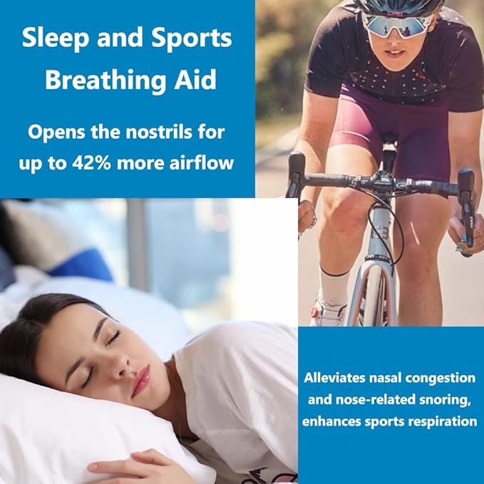 WoodyKnows Super-Support Nasal Dilator for Snoring aid, Improves Sleep and Sports Airflow, Breathe Better (Combo Pack XS/S/M/L)